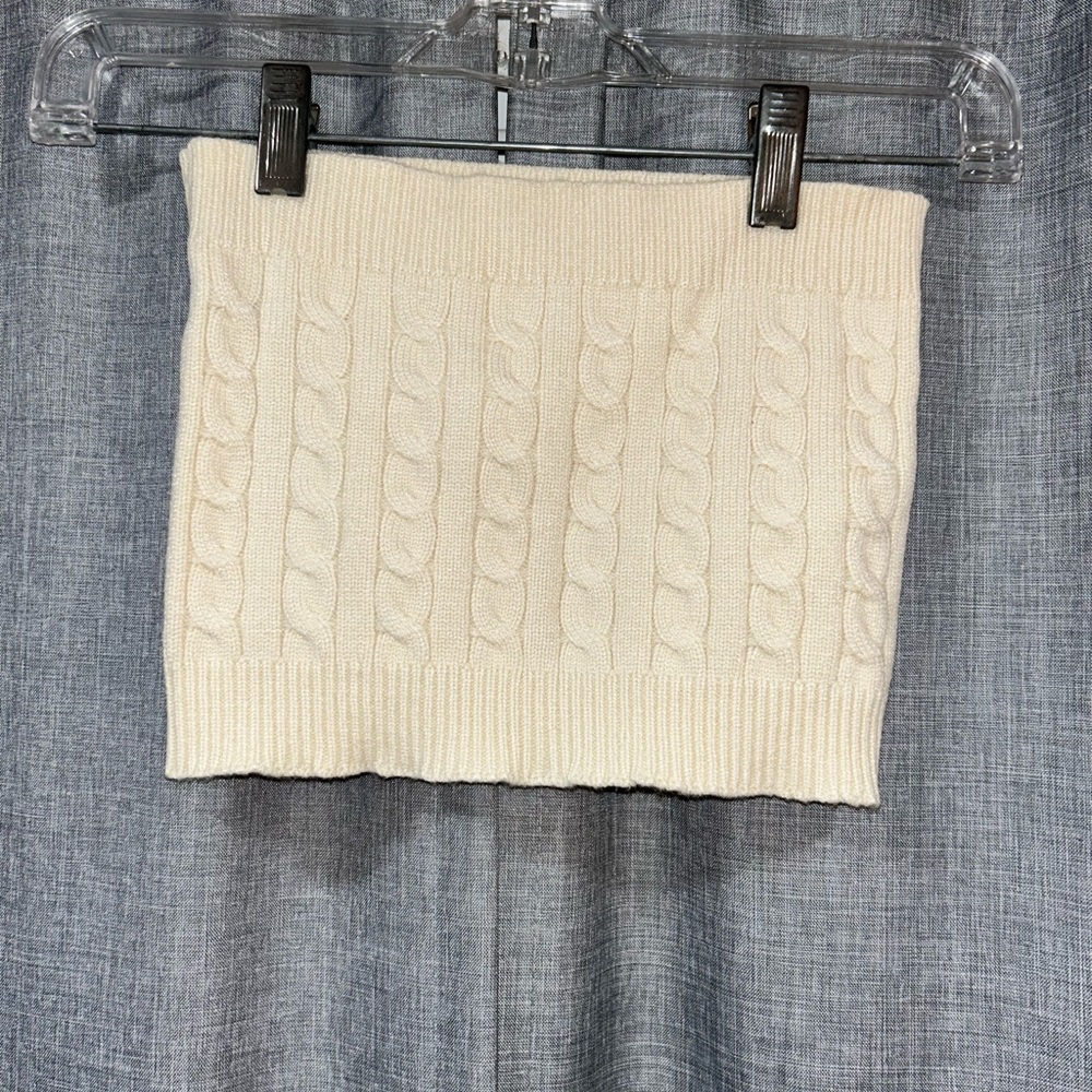 Cream SHEIN Tube Top